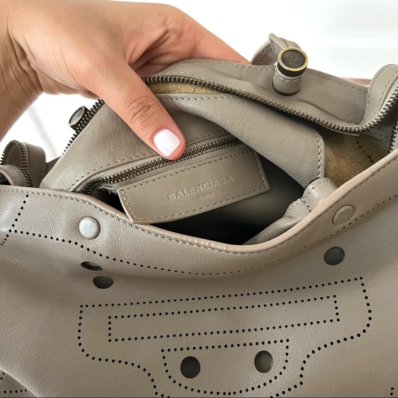 Balenciaga Blackout City AJ Shoulder Bag — Taupe - Picture 8 of 8